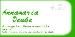 annamaria denke business card